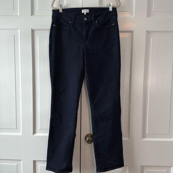 NYDJ Women's Straight Leg Jeans Dark Blue Size 10 Lift Lift Tuck Slimming - Picture 1 of 12